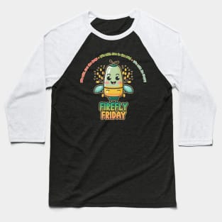 Firefly Friday Kawaii Bug Buffet Baseball T-Shirt